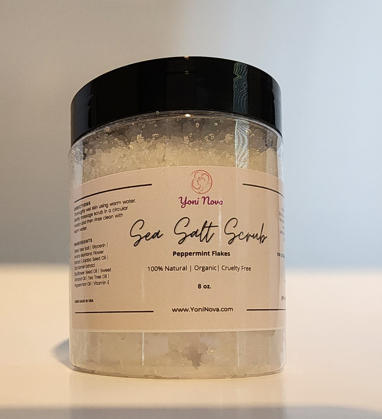 Peppermint Flakes Dead Sea Salt Scrub